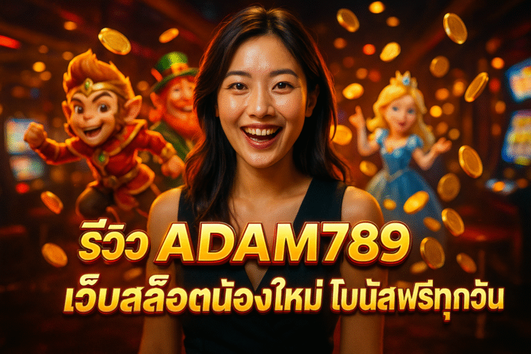 รีวิว ADAM789 เว็บสล็อตน้องใหม่ โบนัสฟรีทุกวัน